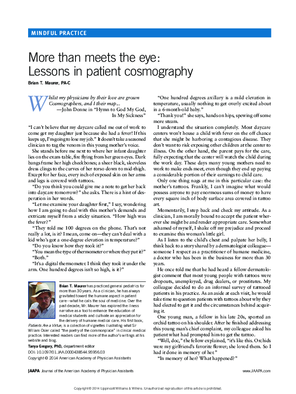 (PDF) More than meets the eye