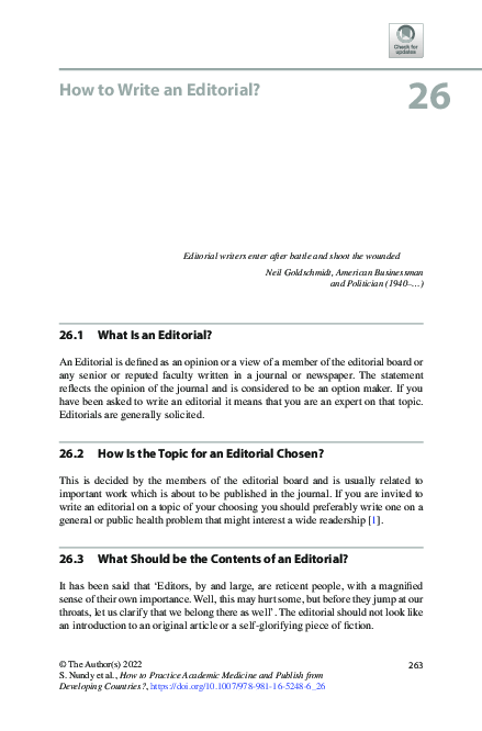 (PDF) How to Write an Editorial?