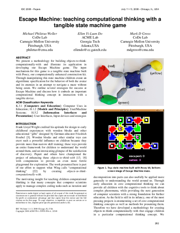 (PDF) Escape machine