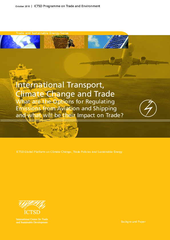 (PDF) International Transport, Climate Change and Trade