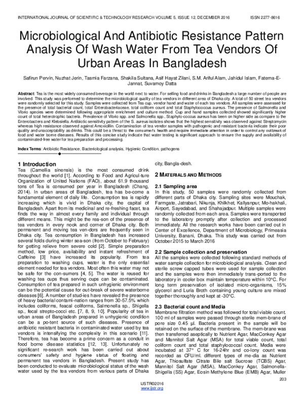 (PDF) Microbiological And Antibiotic Resistance Pattern Analysis Of ...