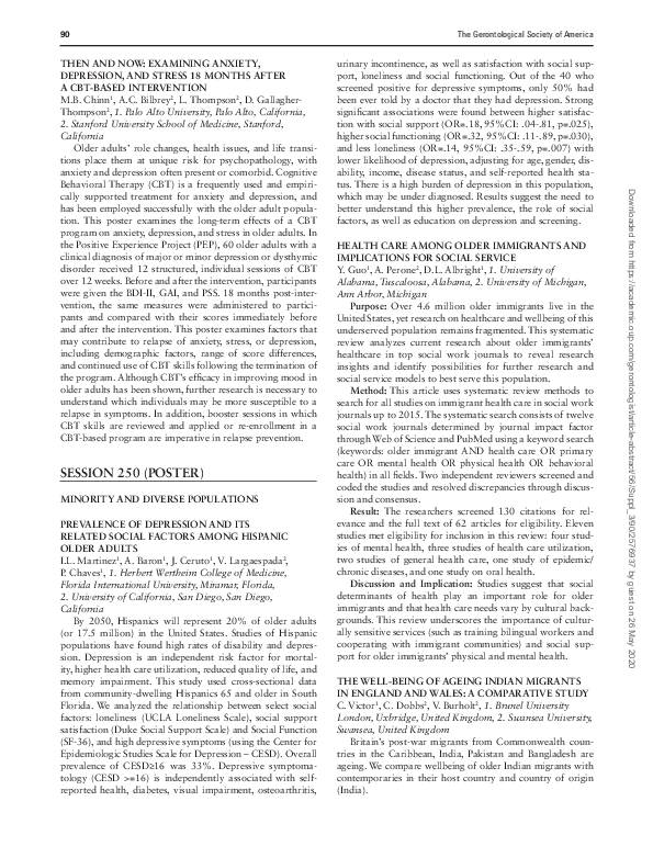 (PDF) Prevalence of Depression and Its Related Social Factors Among ...