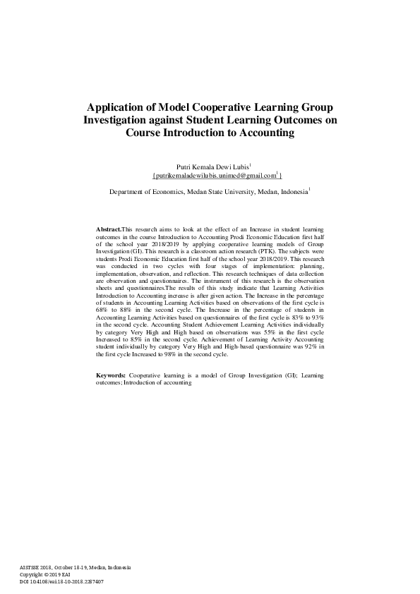 (PDF) Application of Model Cooperative Learning Group Investigation ...