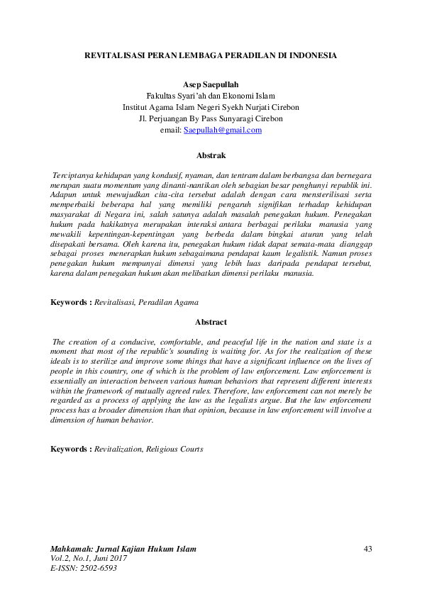 Sengketa dan Lembaga Peradilan