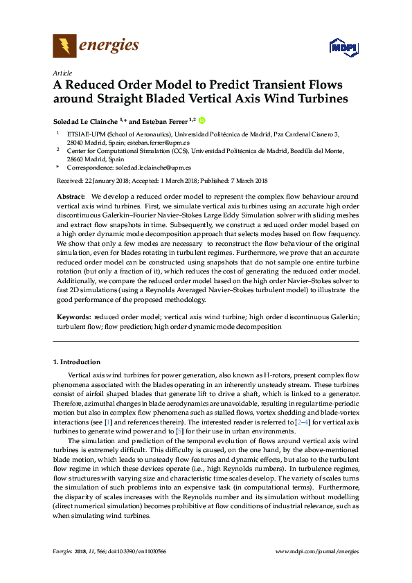 (PDF) A Reduced Order Model to Predict Transient Flows around Straight ...
