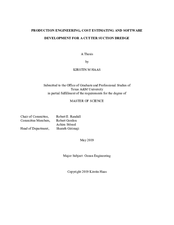 (PDF) Production Engineering, Cost Estimating and Software Development ...