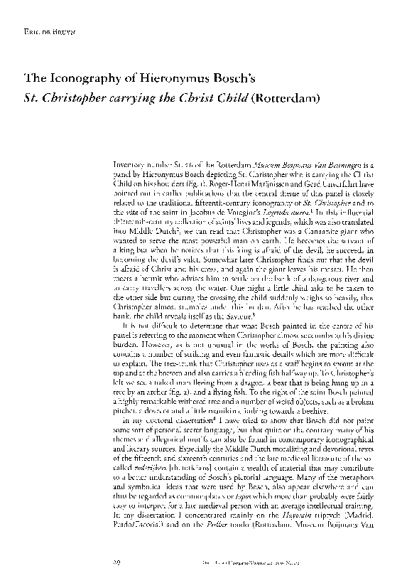 (PDF) The Iconography of Hieronymus Bosch's St. Christopher carrying ...