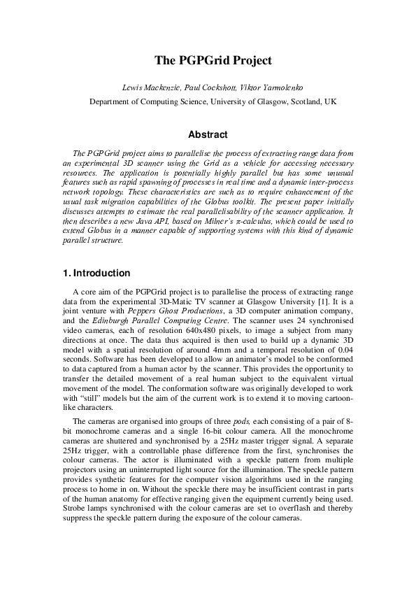 (PDF) The PGPGrid Project
