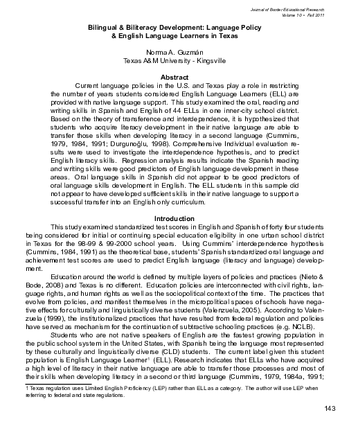 (PDF) Bilingual & Biliteracy Development: Language Policy & English ...