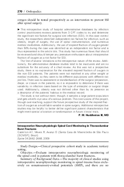 (PDF) Intraoperative Neurophysiologic Spinal Cord Monitoring in ...