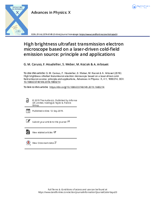 (PDF) High brightness ultrafast transmission electron microscope based ...