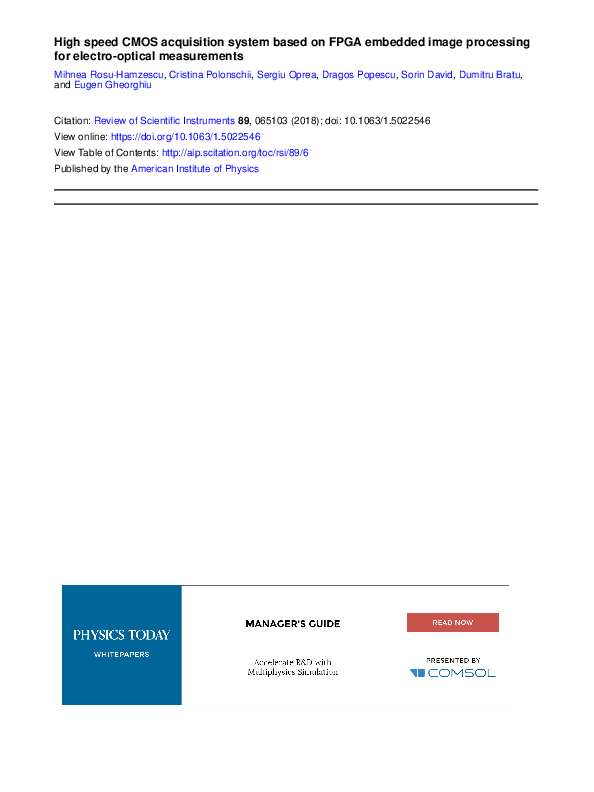 (PDF) High speed CMOS acquisition system based on FPGA embedded image ...