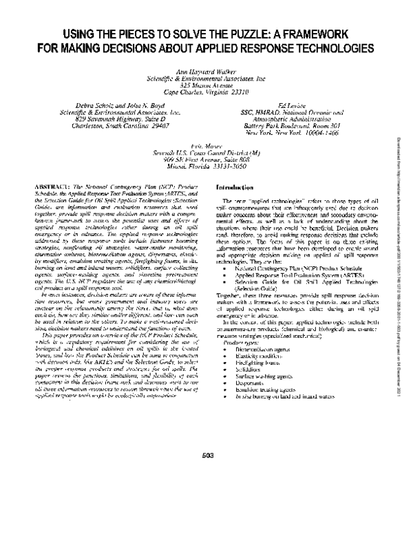 (PDF) Using the Pieces to Solve the Puzzle: A Framework for Making ...