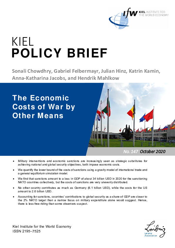 The Economic Costs of War by Other Means