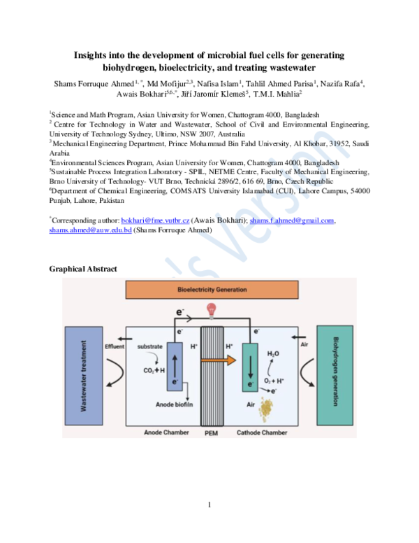 (PDF) Insights into the development of microbial fuel cells for ...