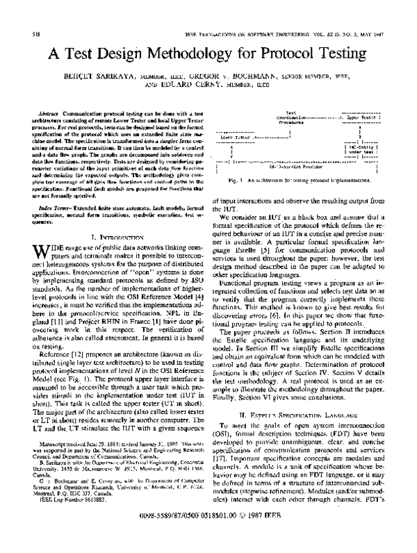 (PDF) A Test Design Methodology for Protocol Testing