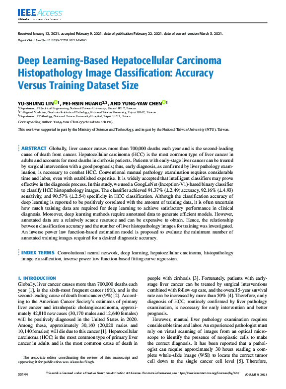 (PDF) Deep Learning-Based Hepatocellular Carcinoma Histopathology Image ...