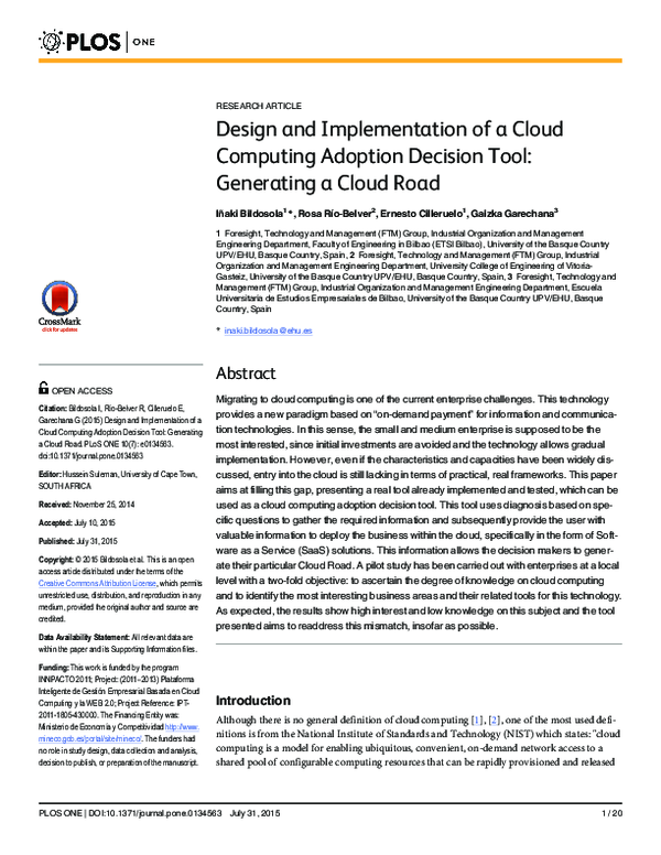 (PDF) Design and Implementation of a Cloud Computing Adoption Decision ...