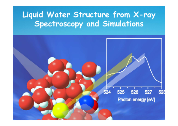 (PDF) Liquid water structure from X-ray Spectroscopy and Simulations