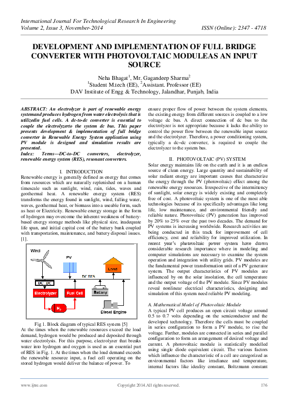 (PDF) Development and Implementation of Full Bridge Converter with ...