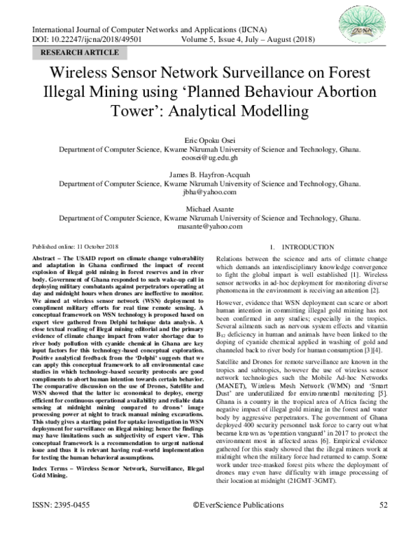 (PDF) Wireless Sensor Network Surveillance on Forest Illegal Mining ...