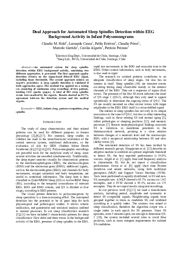 (PDF) Dual approach for automated sleep spindles detection within EEG ...