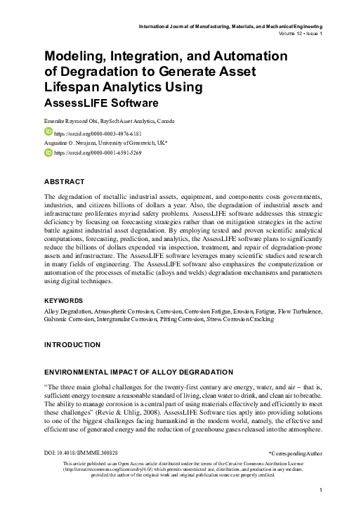 (PDF) Modeling, Integration, and Automation of Degradation to Generate ...