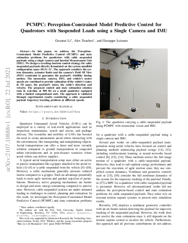 (PDF) PCMPC: Perception-Constrained Model Predictive Control for ...
