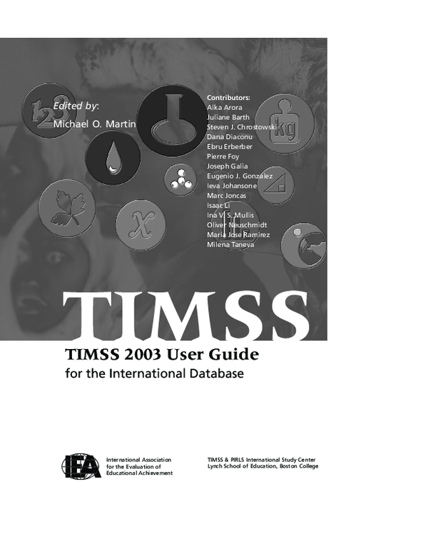 (PDF) TIMSS 2003 user guide for the international database
