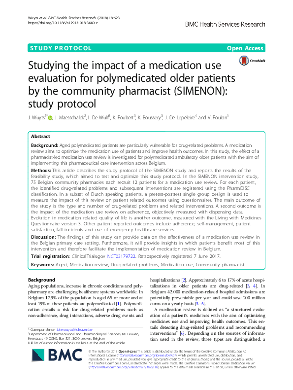 (PDF) Studying the impact of a medication use evaluation for ...
