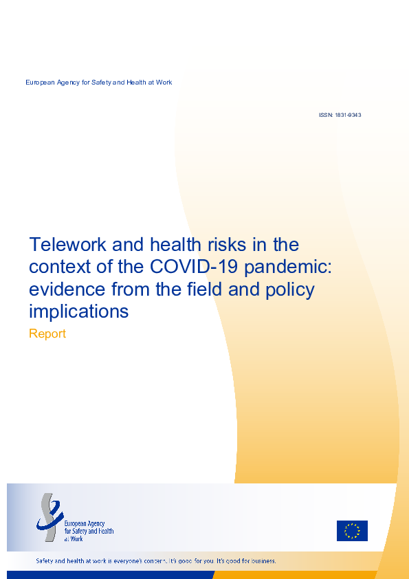 (PDF) Telework and health risks in the context of the COVID-19 pandemic ...