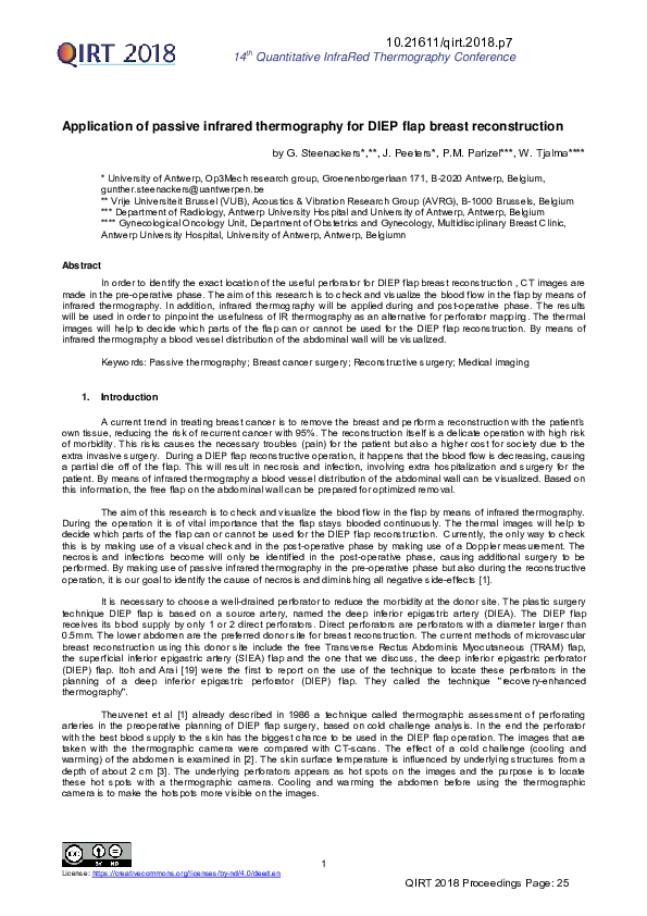 (PDF) Application of Passive Infrared Thermography for the Detection of ...