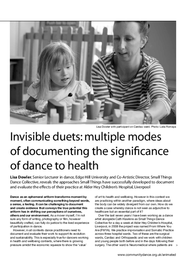 (PDF) Invisible Duets: Multiple Modes of Documenting the Significance ...