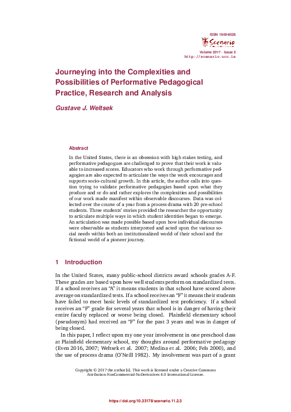 (PDF) Journeying into the Complexities and Possibilities of ...