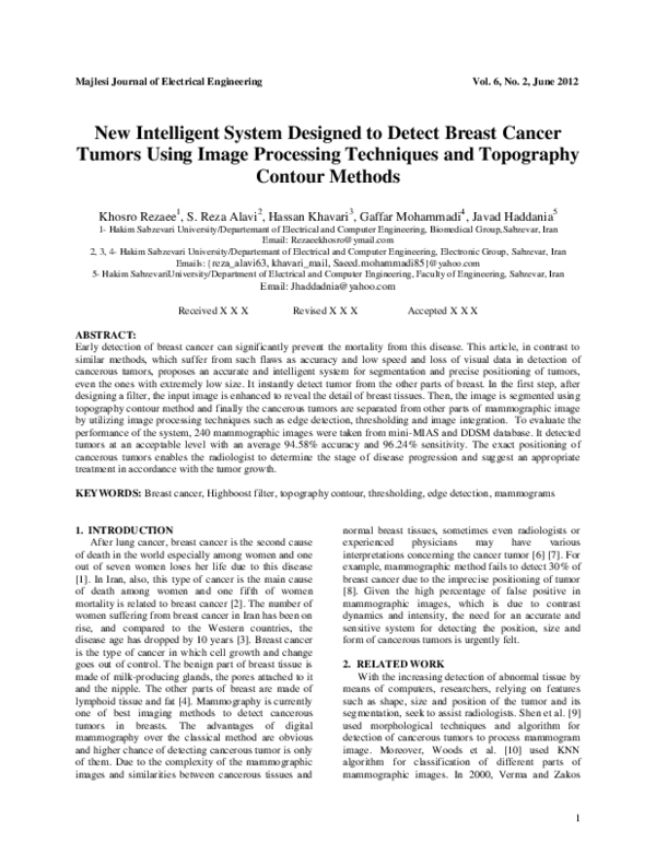 (PDF) New Intelligent System Designed to Detect Breast Cancer Tumors ...