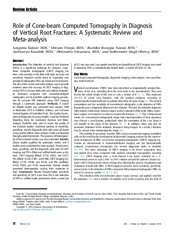 (PDF) Role of Cone-Beam Computed Tomography in Diagnosis and Management ...