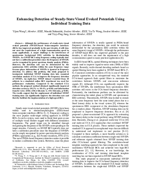 (PDF) Enhancing detection of steady-state visual evoked potentials ...