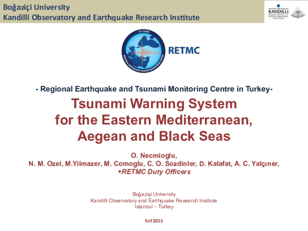 Tsunami warning mediterranean