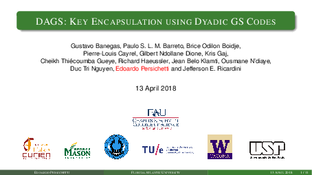 (PDF) DAGS: Key Encapsulation using Dyadic GS Codes