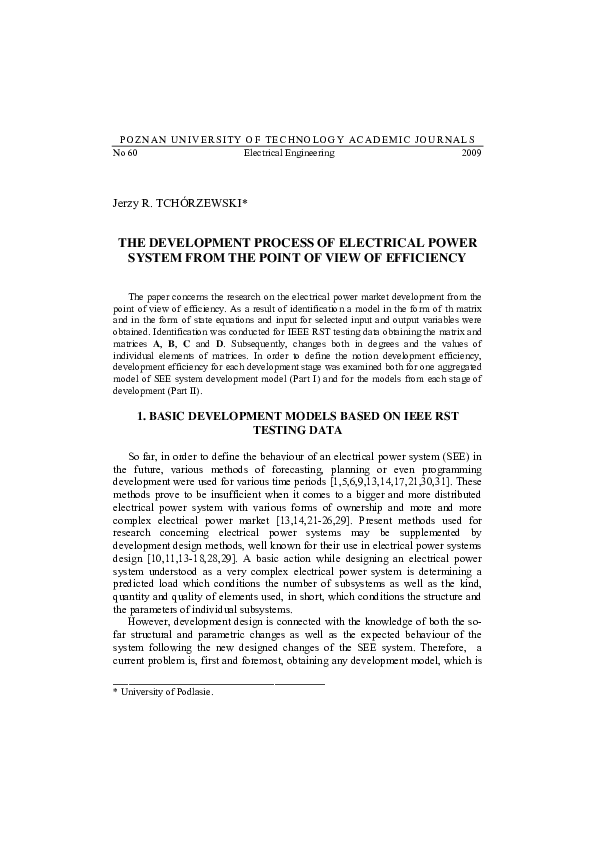 (PDF) The development process of electrical power system from the point ...