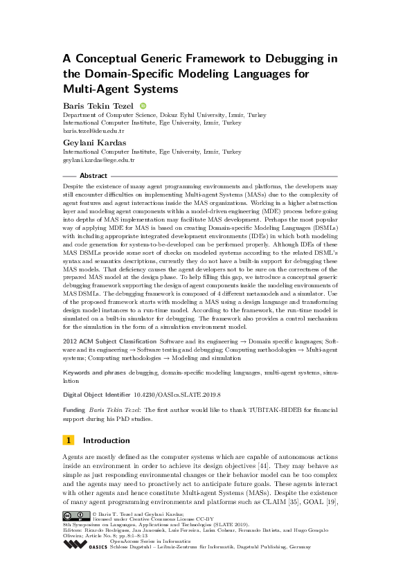 (PDF) A Conceptual Generic Framework to Debugging in the Domain ...