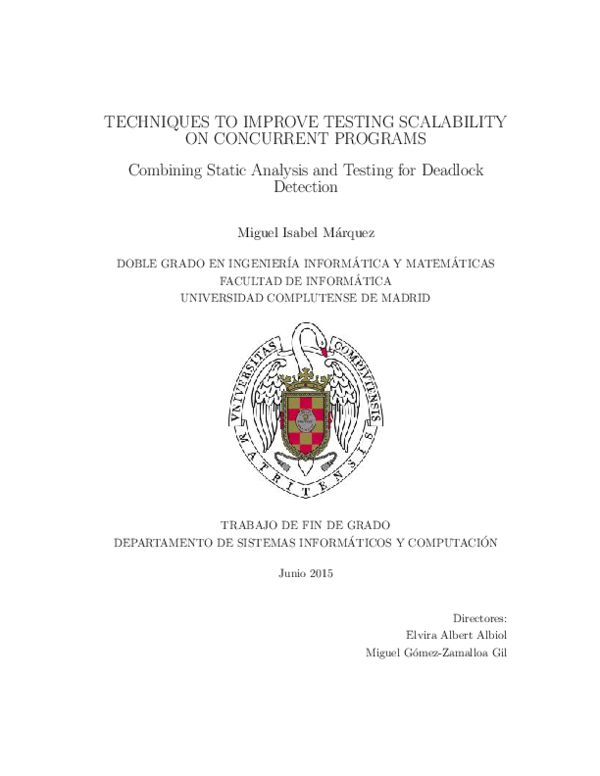 (PDF) Combining Static Analysis and Testing for Deadlock Detection
