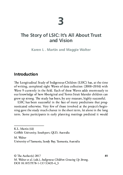 (PDF) The Story of LSIC: It’s All About Trust and Vision