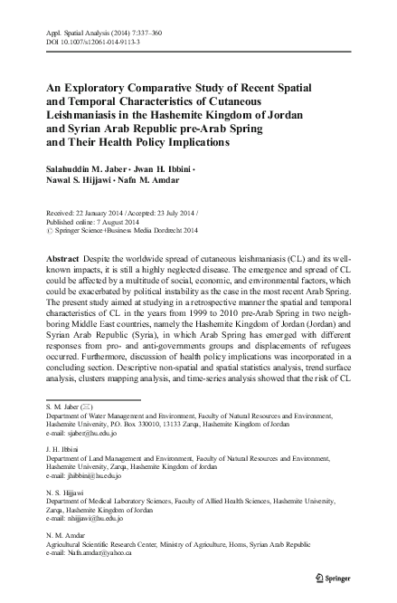 (PDF) An Exploratory Comparative Study of Recent Spatial and Temporal ...