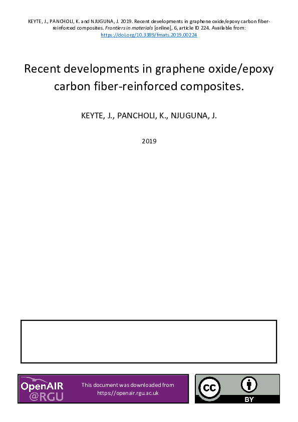(PDF) Recent Developments in Graphene Oxide/Epoxy Carbon Fiber ...