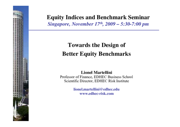 (PDF) Toward the Design of Better Equity Benchmarks: Rehabilitating the ...