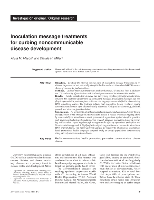 (PDF) Inoculation message treatments for curbing noncommunicable ...