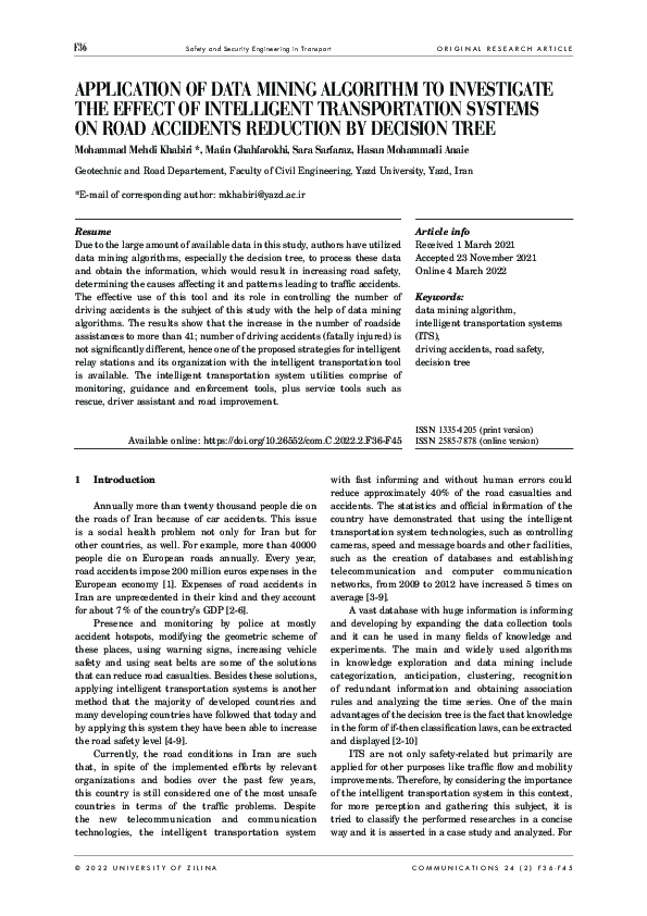(PDF) Application of Data Mining Algorithm to Investigate the Effect of ...