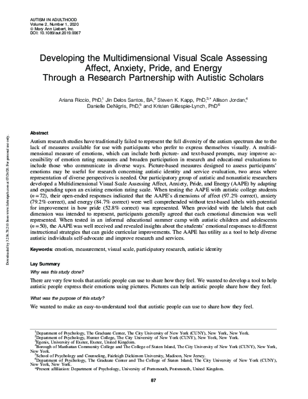 (PDF) Developing the Multidimensional Visual Scale Assessing Affect ...