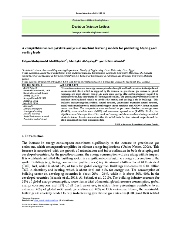 (PDF) A comprehensive comparative analysis of machine learning models ...